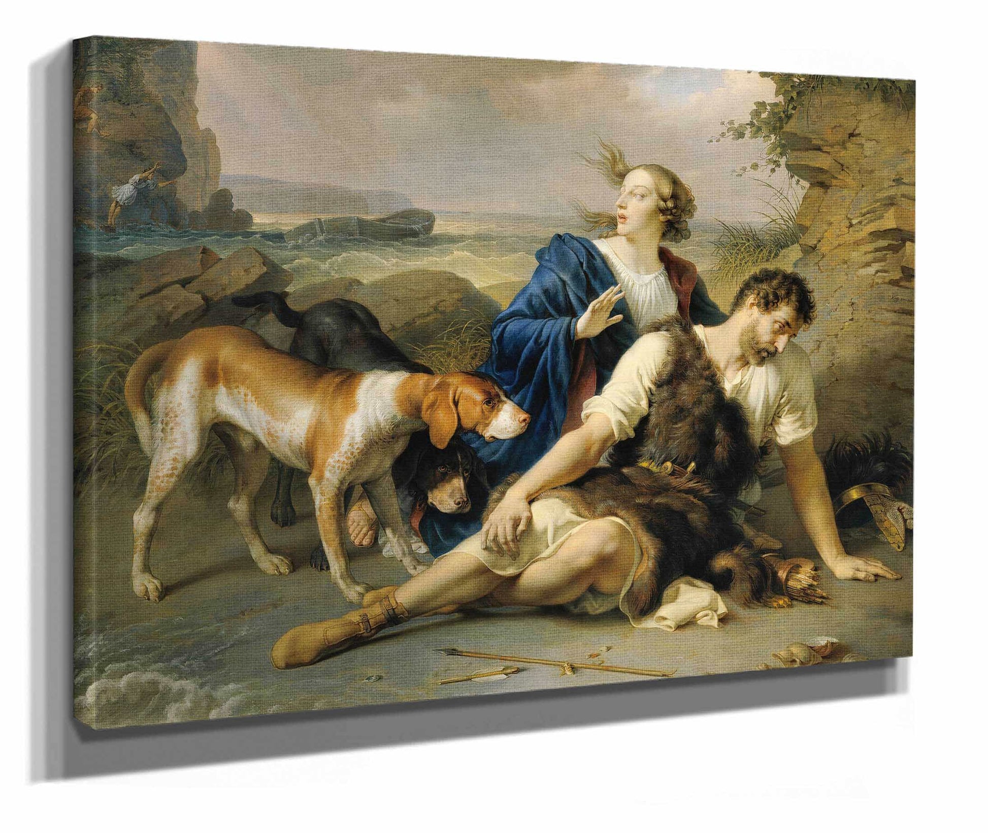Arindal And Daura Around by Johann Peter Krafft