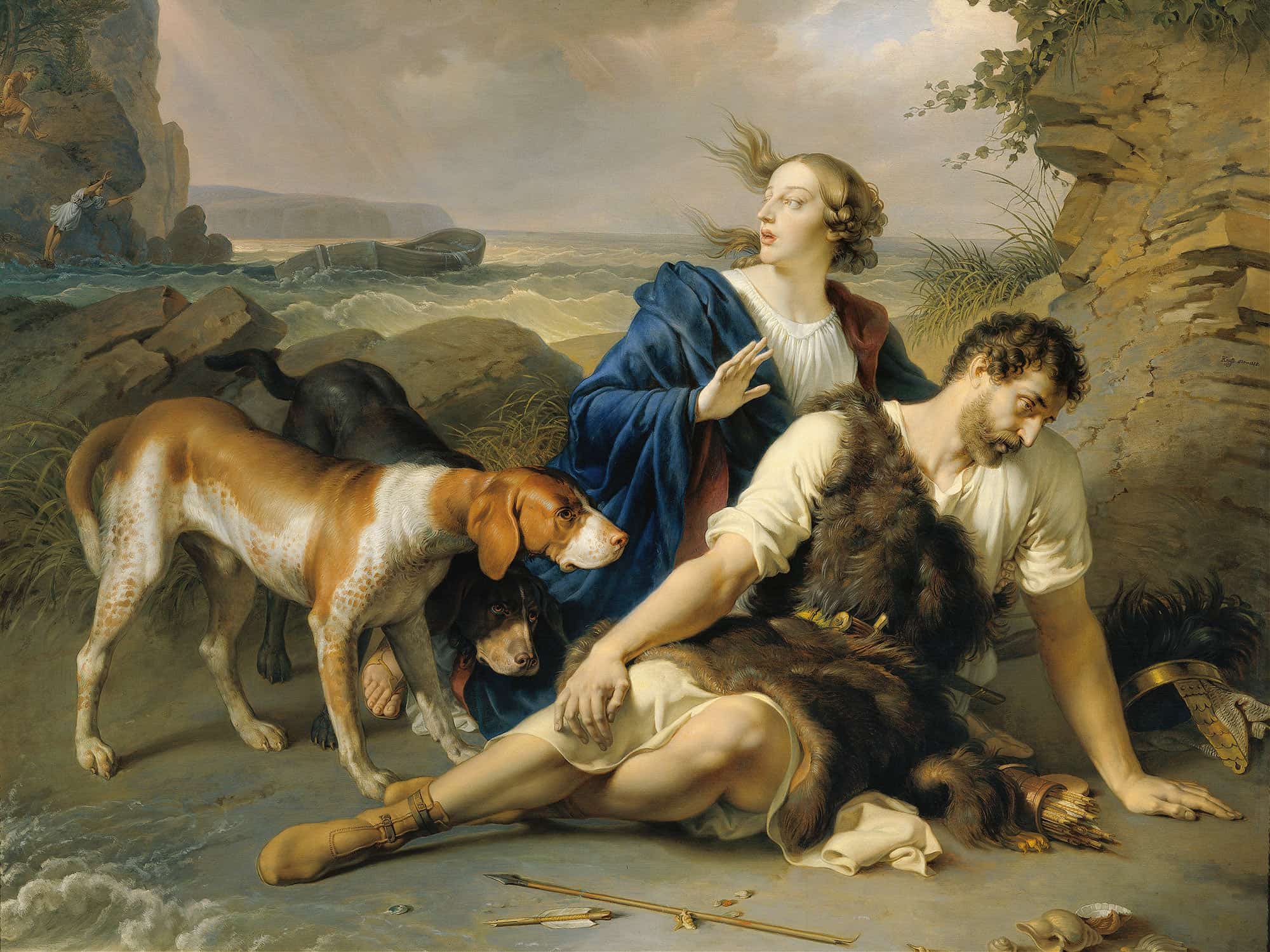 Arindal And Daura Around by Johann Peter Krafft