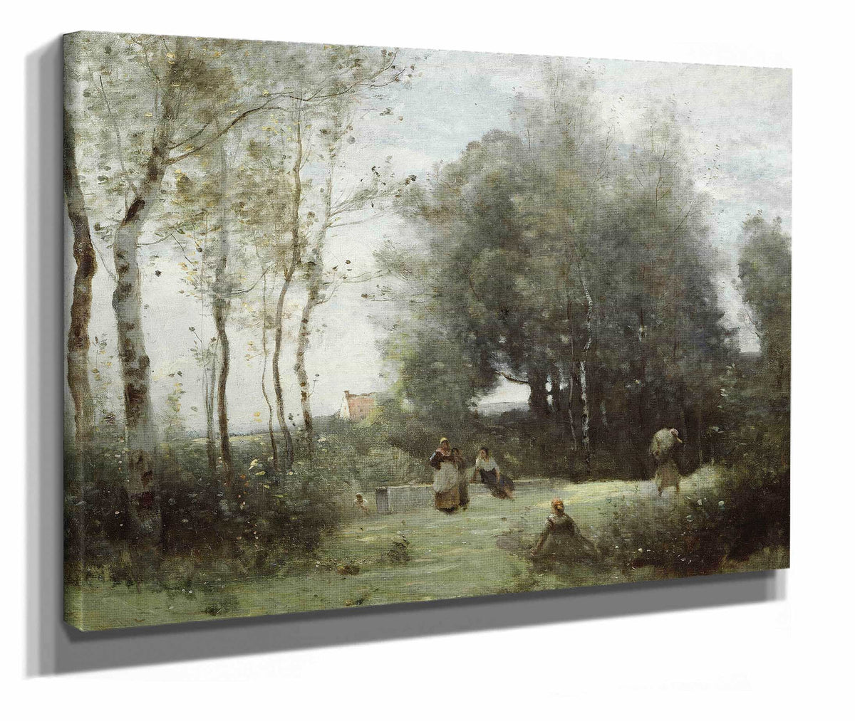 Arleux Palluel The Bridge Of Trysts by Jean Baptiste Camille Corot