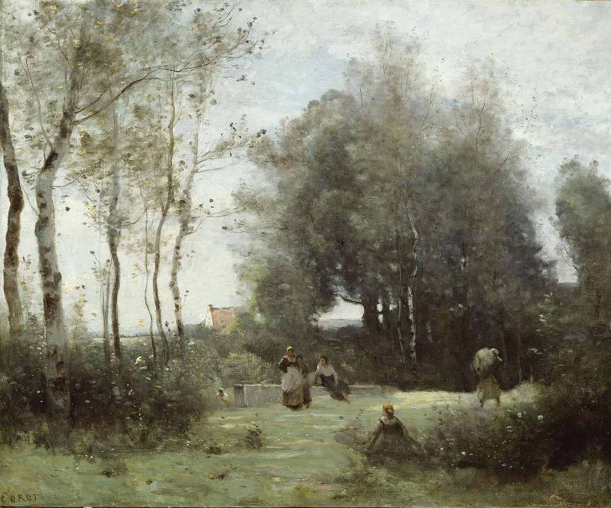 Arleux Palluel The Bridge Of Trysts by Jean Baptiste Camille Corot