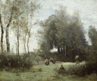 Arleux Palluel The Bridge Of Trysts by Jean Baptiste Camille Corot