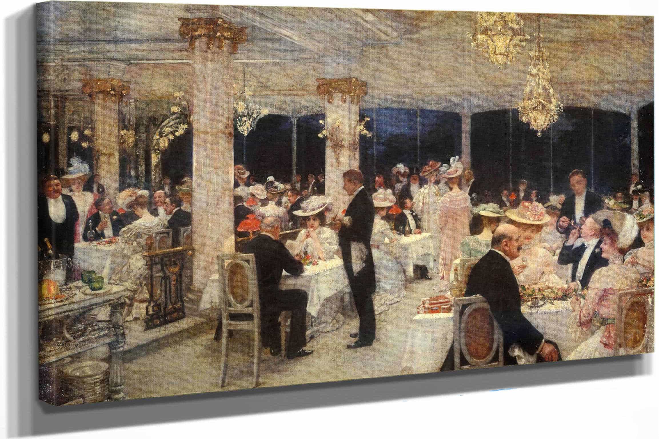 Armenonville Le Soir Du Grand Prix by Henri Gervex