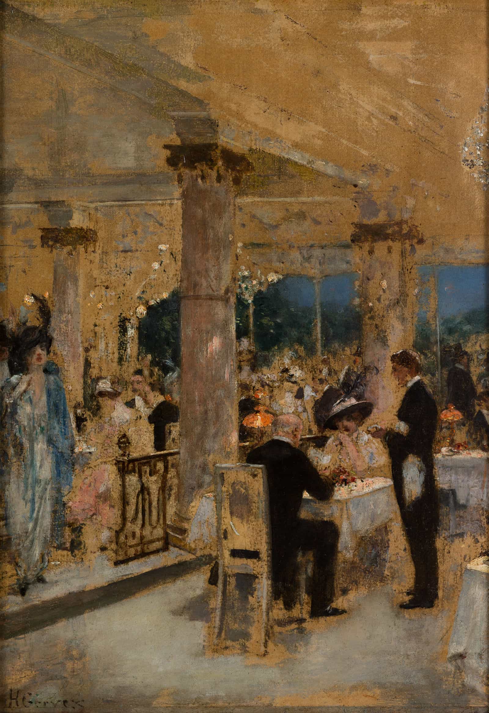 Armenonville Le Soir Du Grand Prix by Henri Gervex