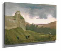 Arques Ruines Du Chateau by Jean Baptiste Camille Corot