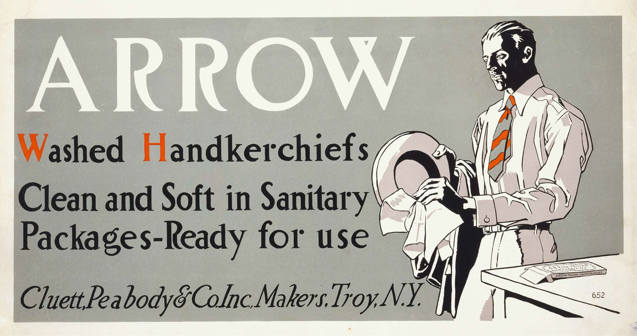 Arrow Washed Handkerchiefs by Edward Penfield