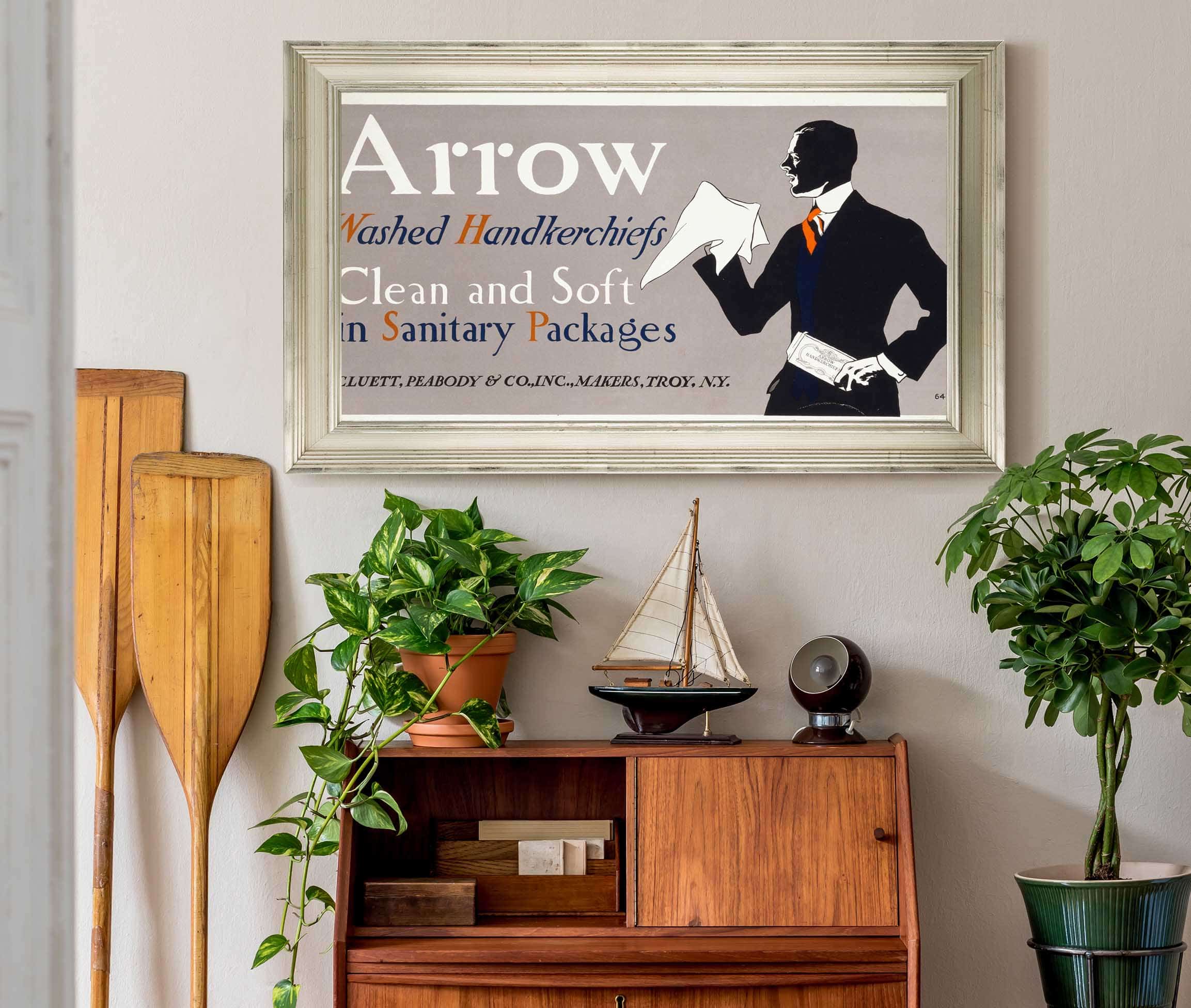 Arrow Washed Handkerchiefs Clean And Soft In Sanitary Packages by Edward Penfield