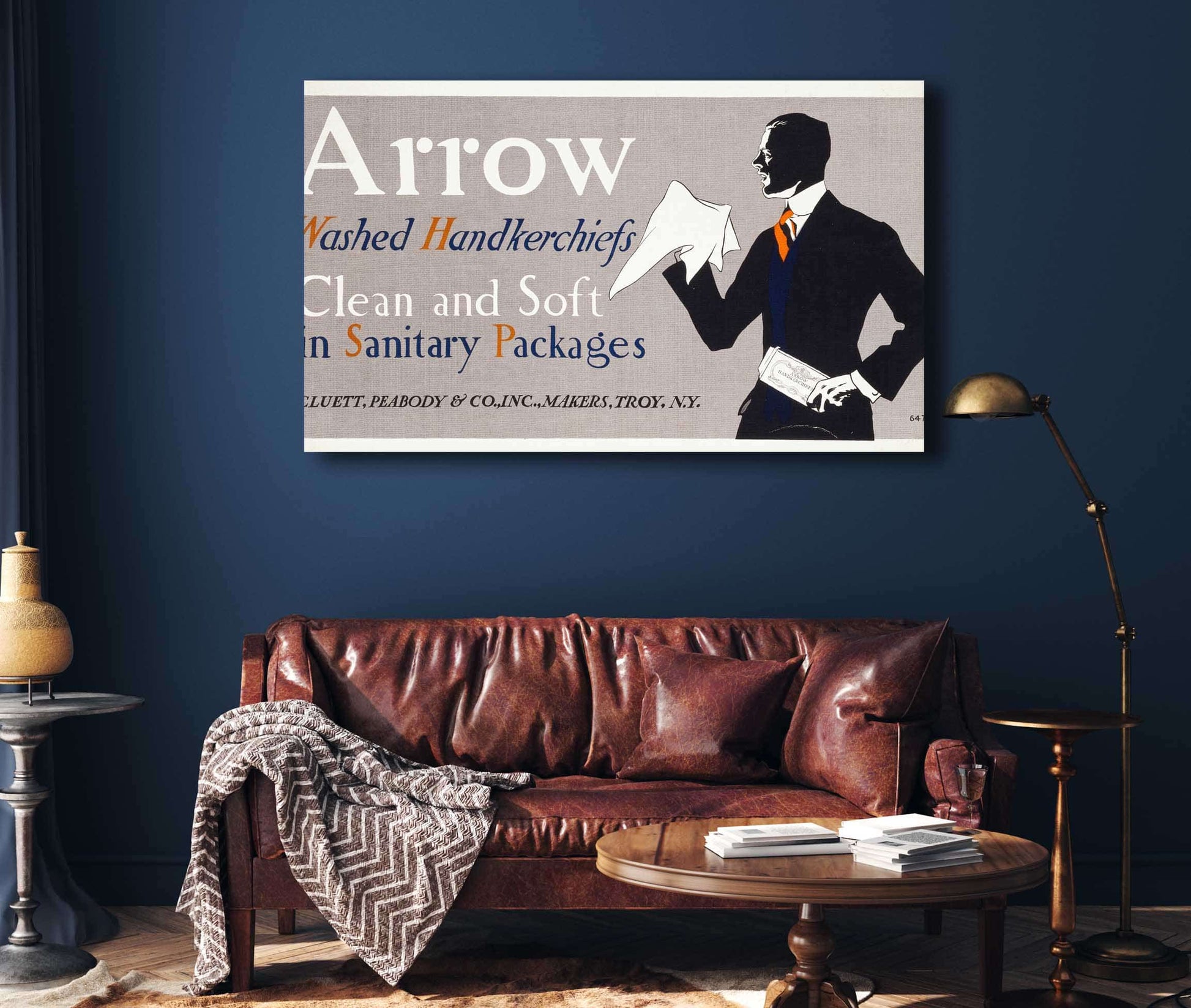 Arrow Washed Handkerchiefs Clean And Soft In Sanitary Packages by Edward Penfield
