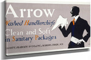 Arrow Washed Handkerchiefs Clean And Soft In Sanitary Packages by Edward Penfield