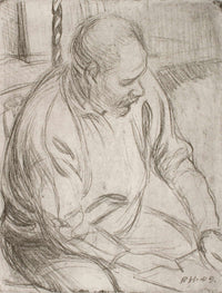 Arttu Sitting By The Fireplace by Pekka Halonen