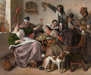As The Old Singso Pipe The Young by Jan Steen