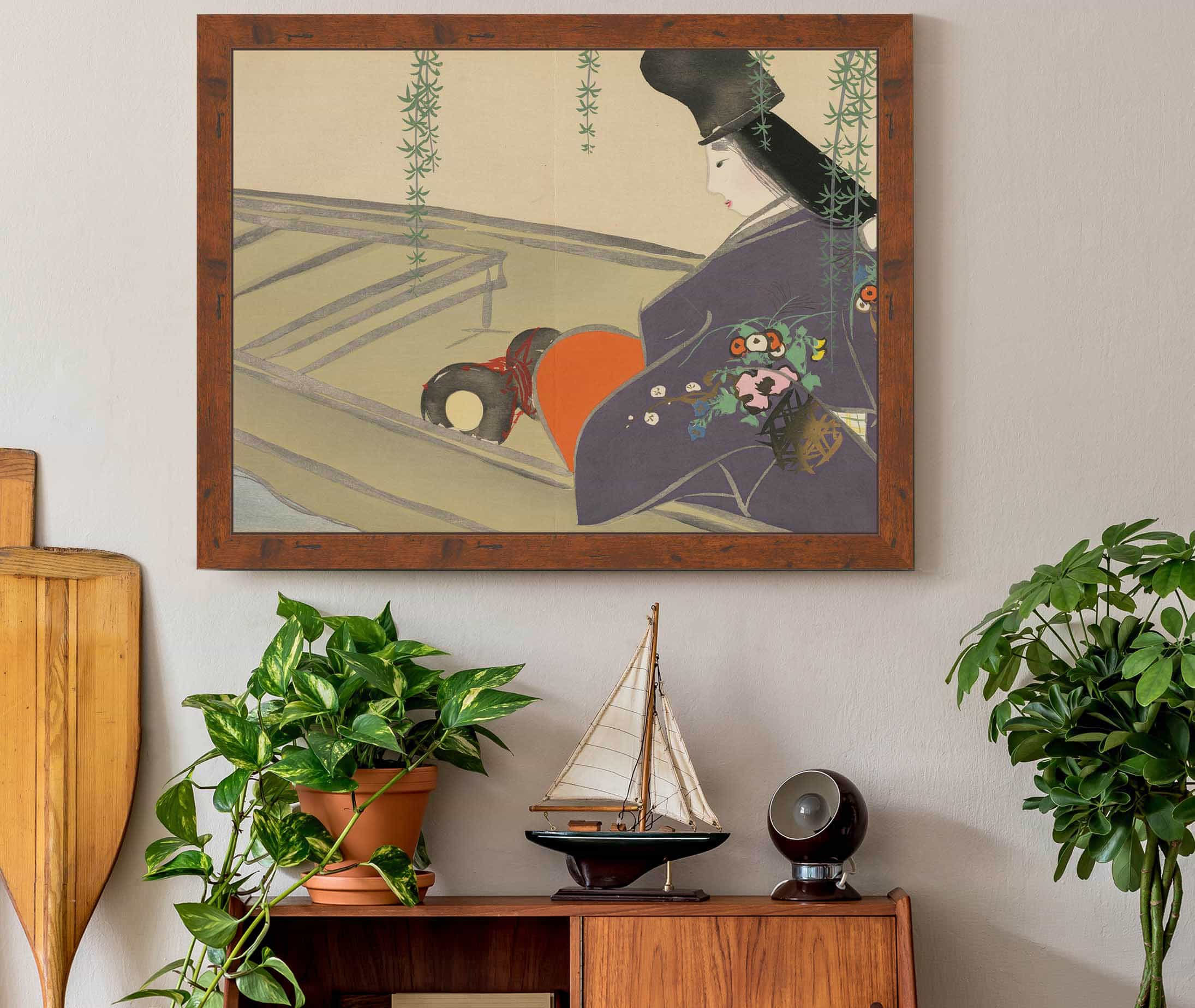 Asazuma In Her Boat Asazuma Bune by Kamisaka Sekka