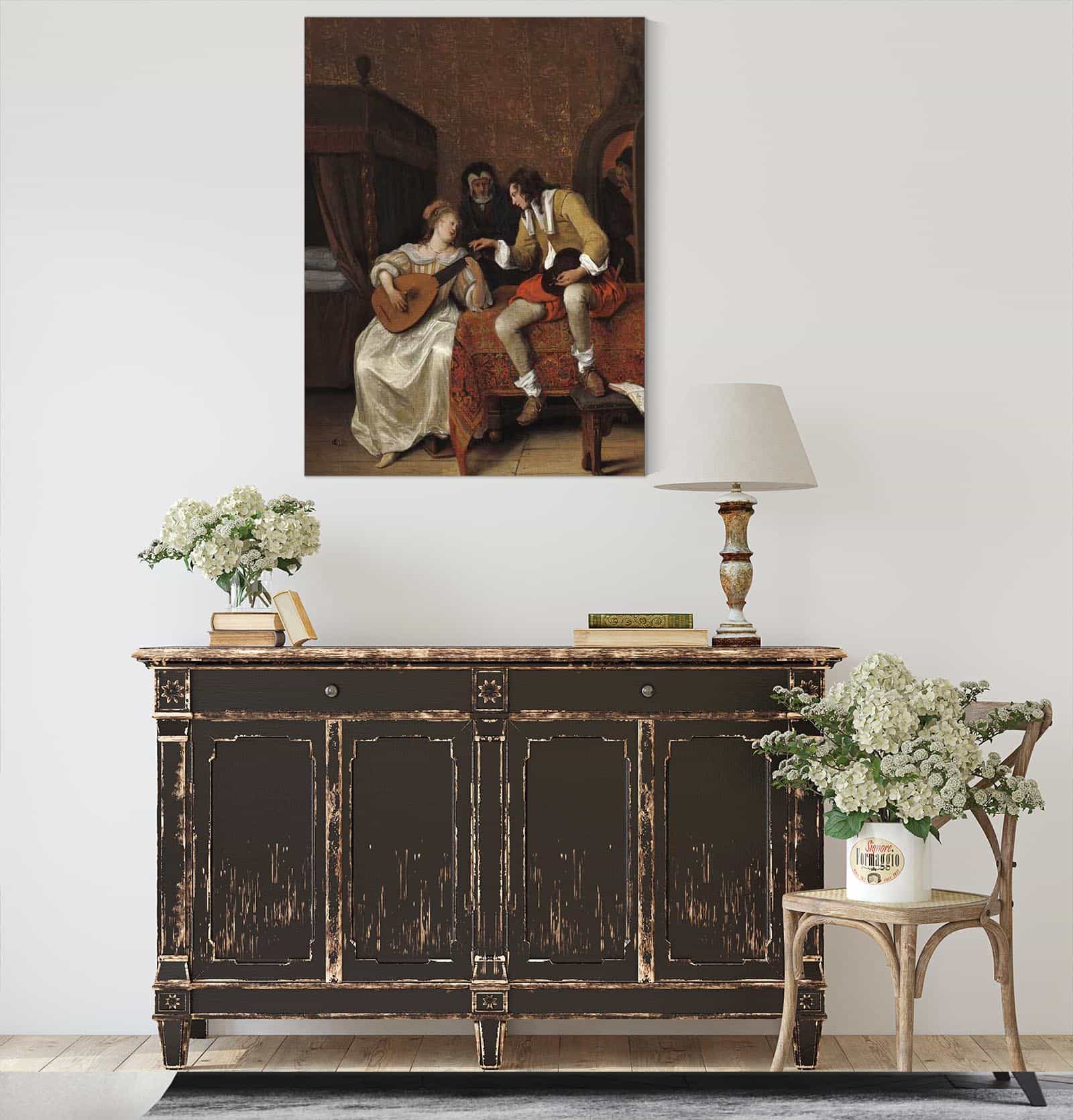 Ascagnes And Lucelle The Music Lesson by Jan Steen