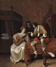 Ascagnes And Lucelle The Music Lesson by Jan Steen