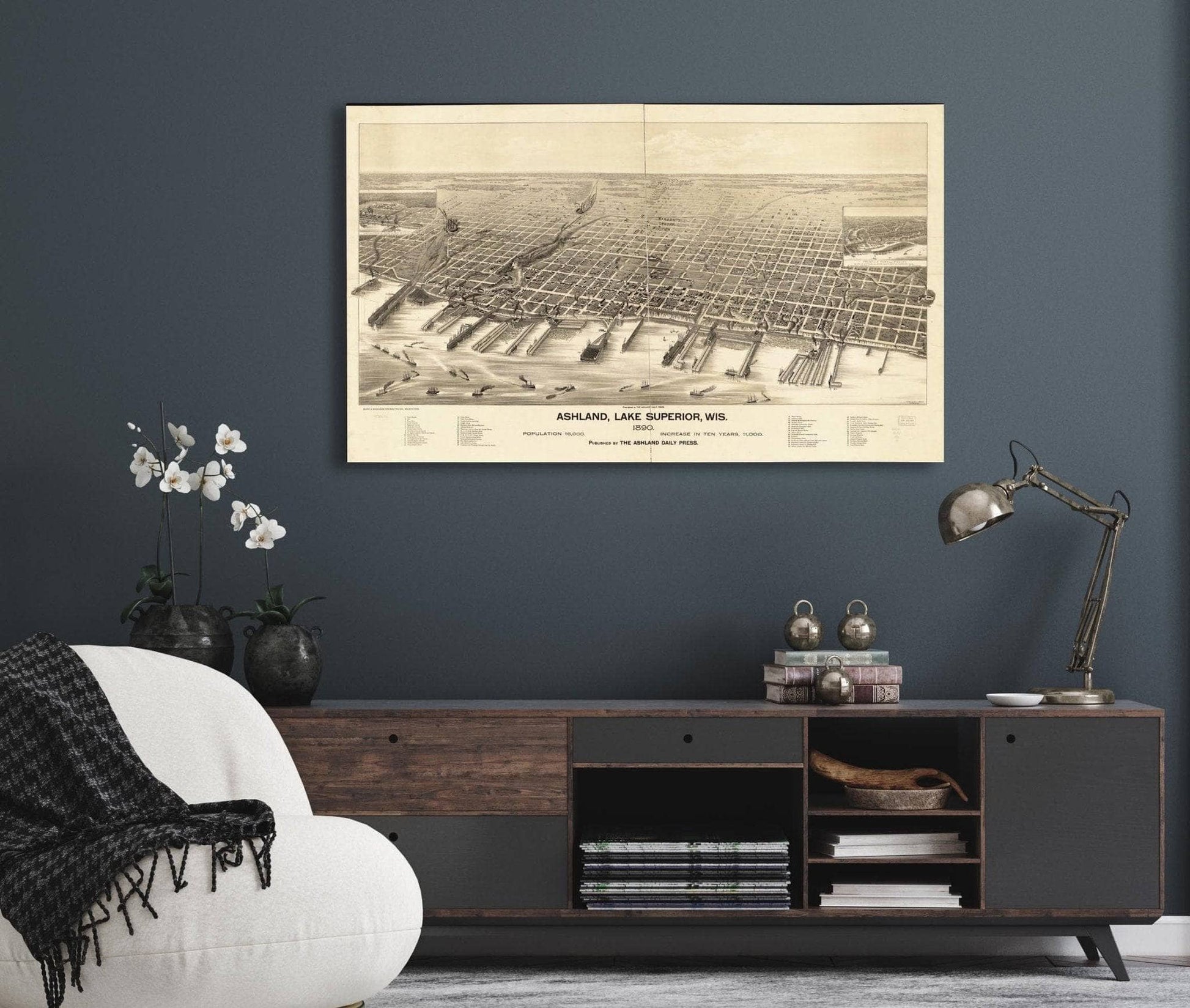 Ashland Lake Superior Wis 1890  State Of Wisconsin