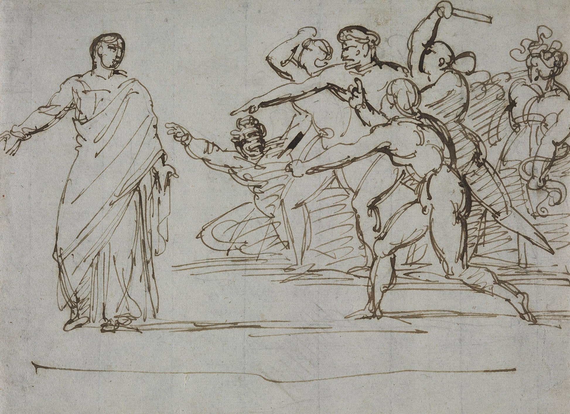 Assassination Of Tiberius by Theodore Gericault