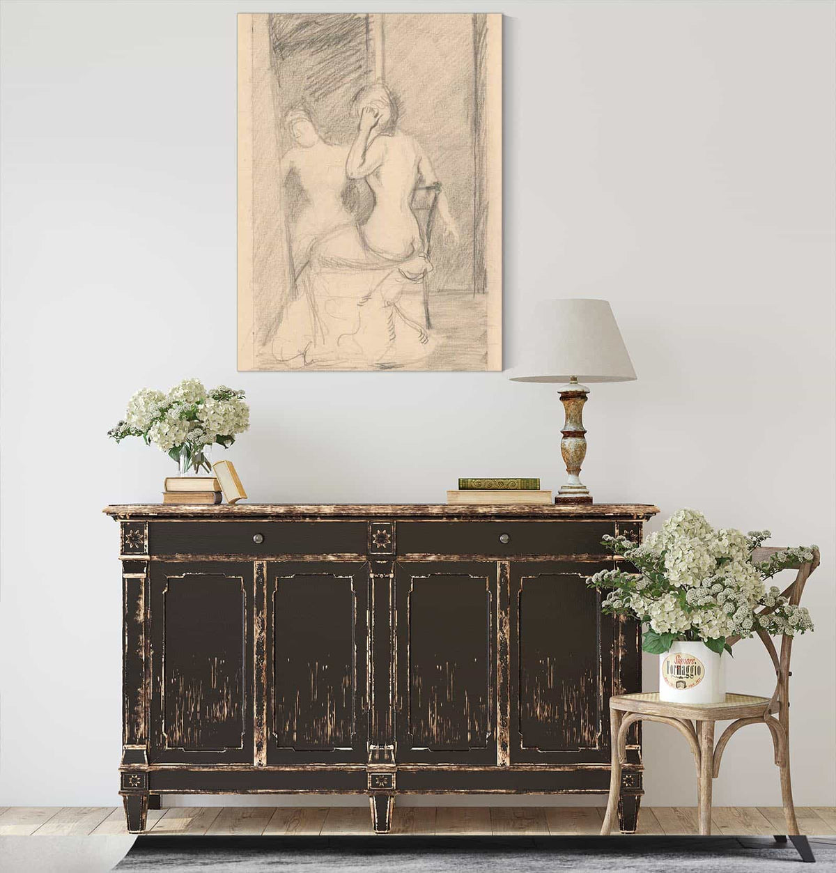 At A Mirror   by Cyprian Majernik