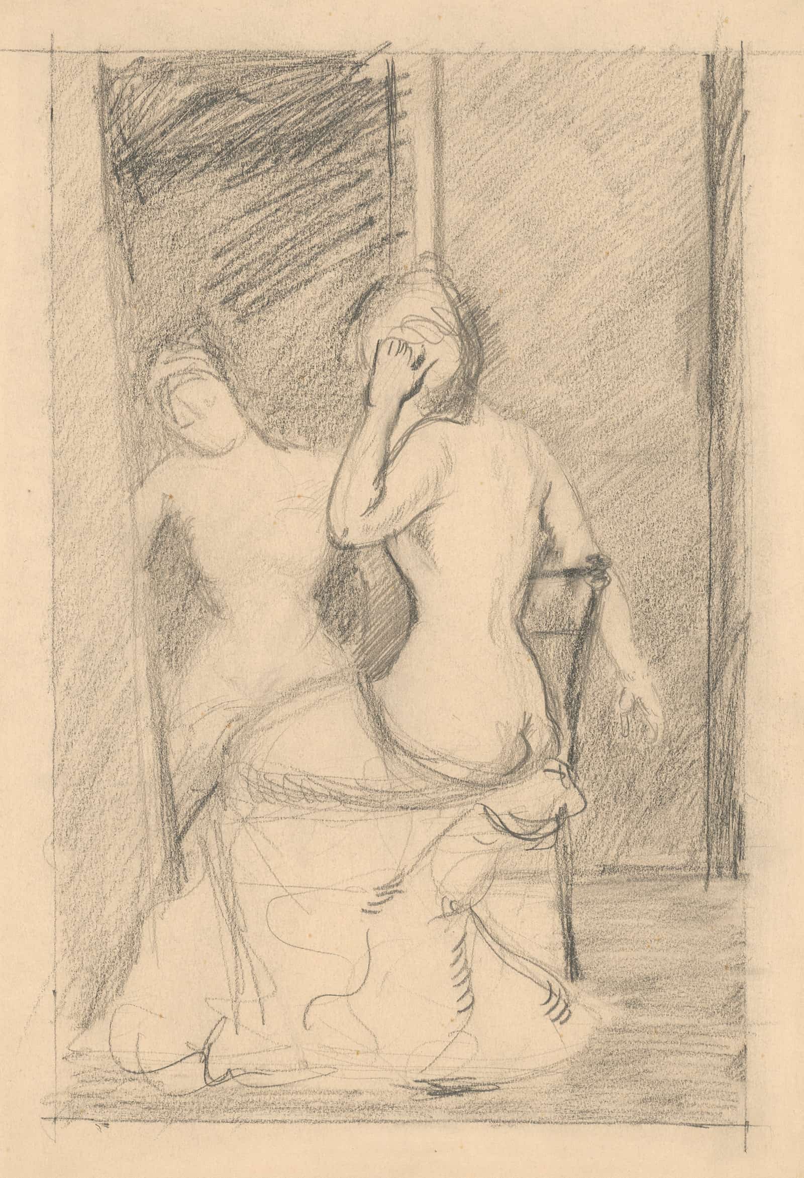 At A Mirror   by Cyprian Majernik
