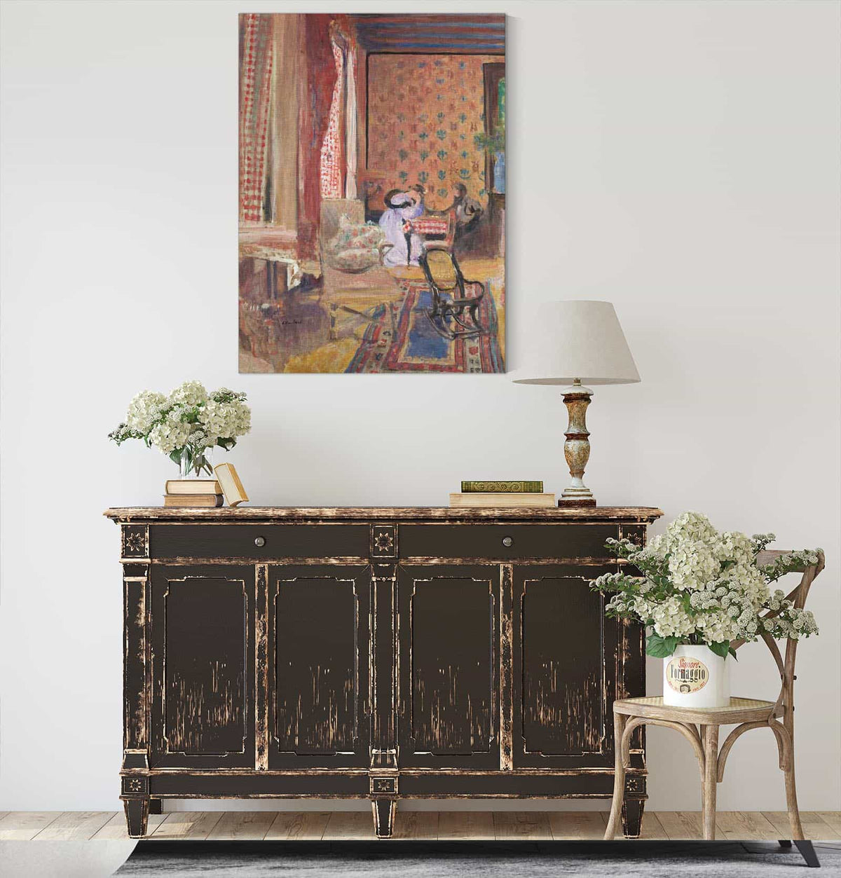 At The Board Game by Edouard Vuillard