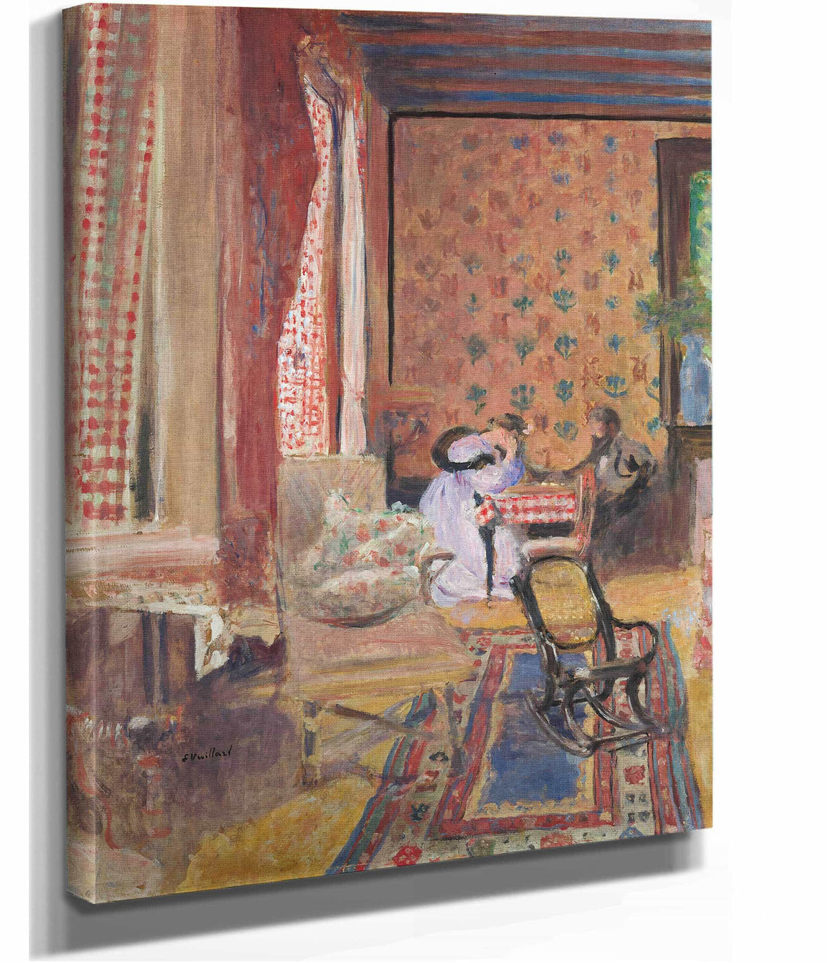 At The Board Game by Edouard Vuillard