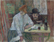At The Cafe La Mie About by Henri De Toulouse Lautrec
