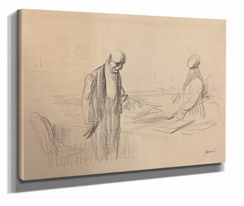 At The Conference by Jean Louis Forain