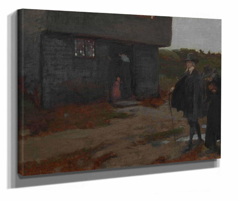 At The Cottage Door Th Century New England Scene  by Edwin Austin Abbey