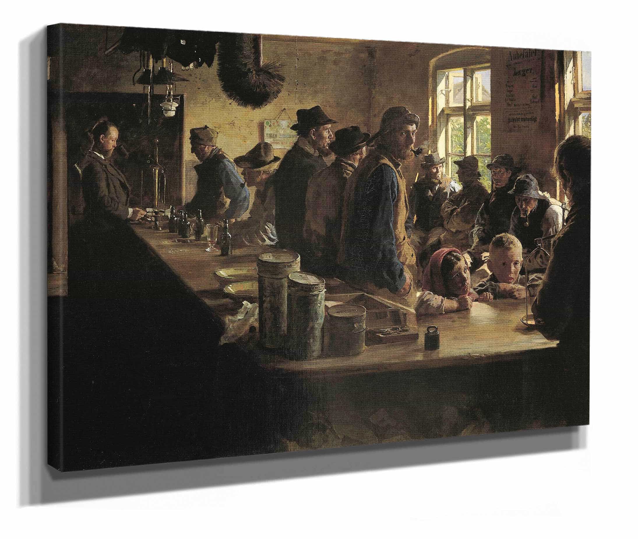 At The Grocery Store When There Is No Fishing by Peder Severin Kroyer