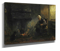 At The Hearth by Jozef Israels