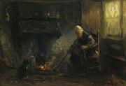 At The Hearth by Jozef Israels