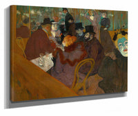 At The Moulin Rouge by Henri De Toulouse Lautrec