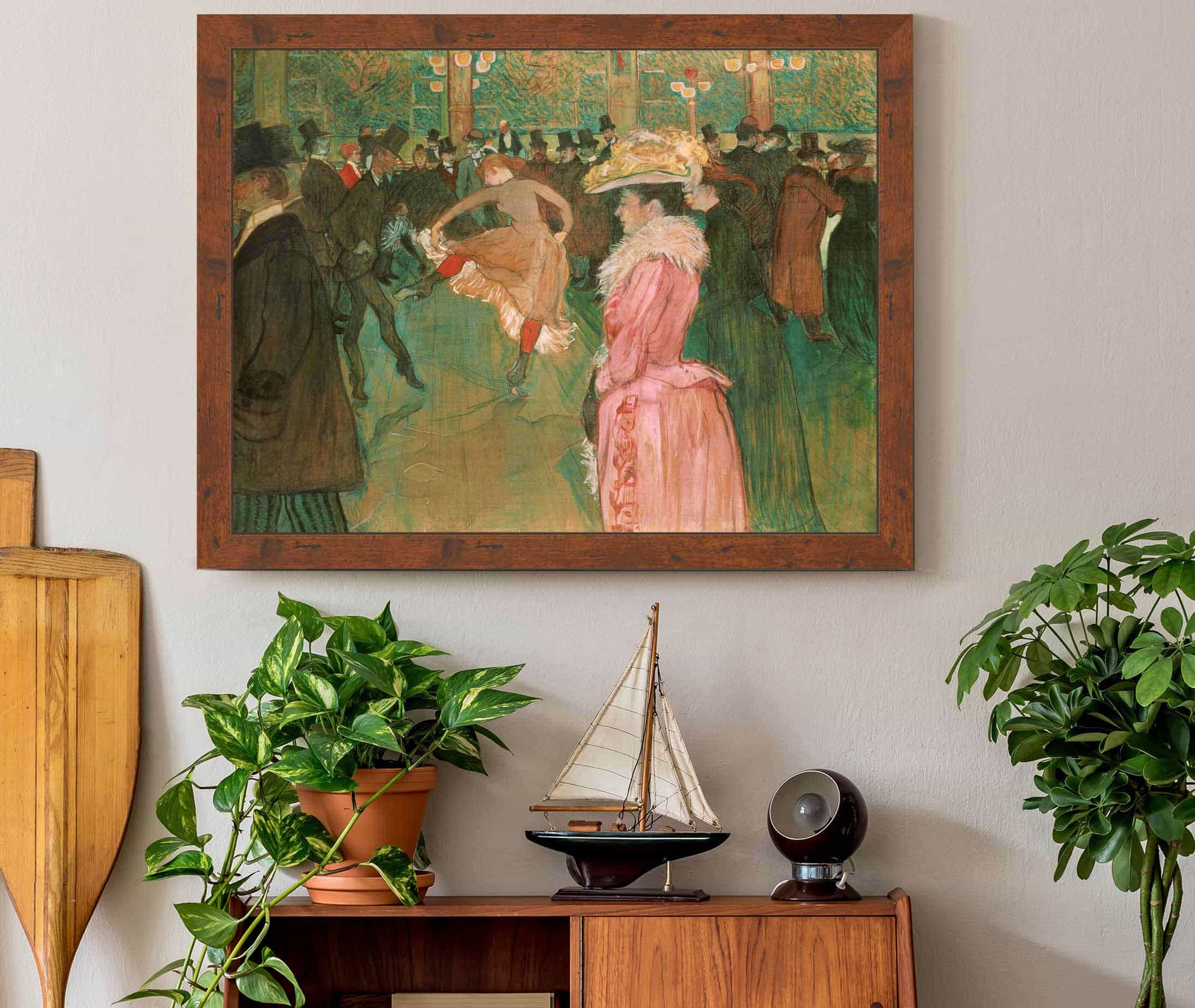 At The Moulin Rouge The Dance by Henri De Toulouse Lautrec