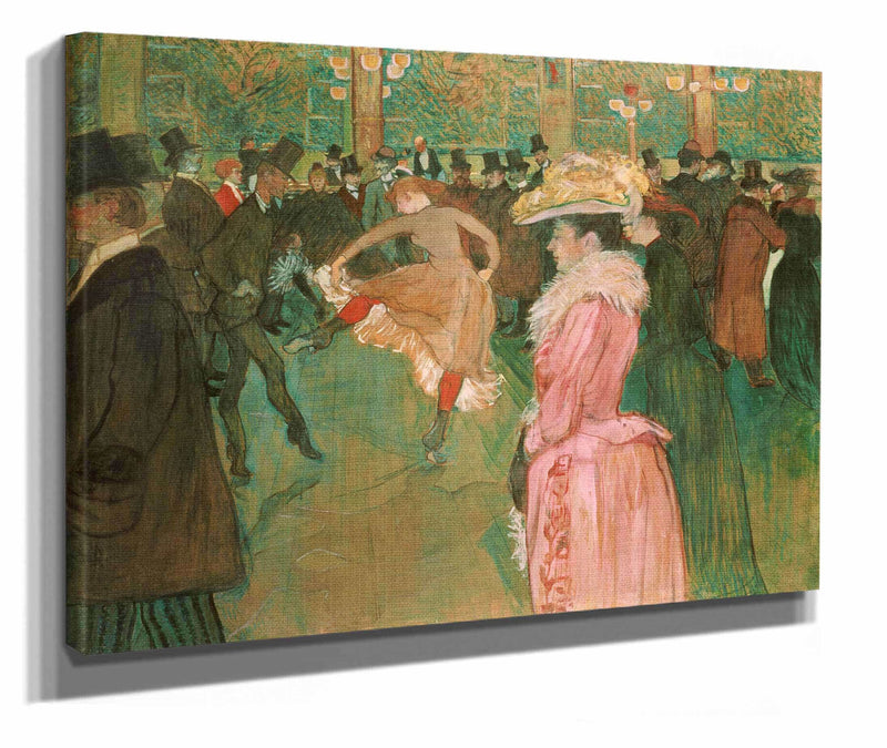 At The Moulin Rouge The Dance by Henri De Toulouse Lautrec