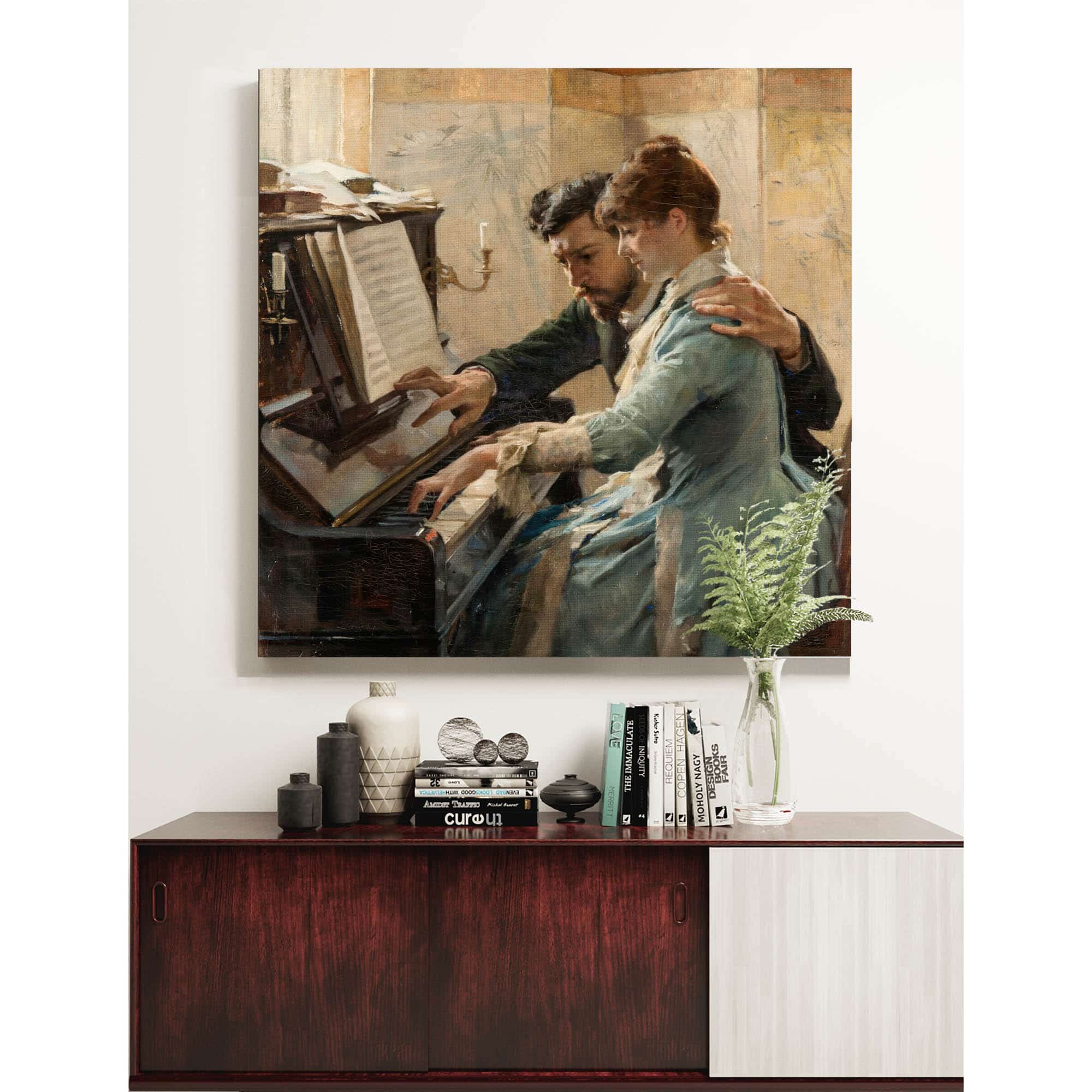 At The Piano by Albert Edelfelt