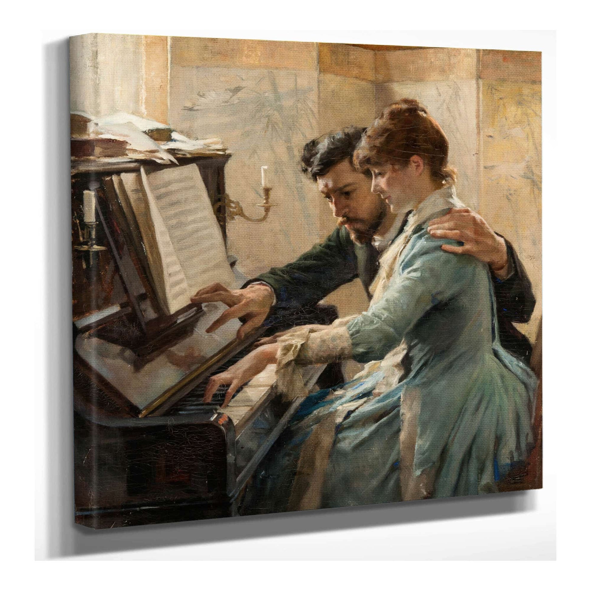 At The Piano by Albert Edelfelt