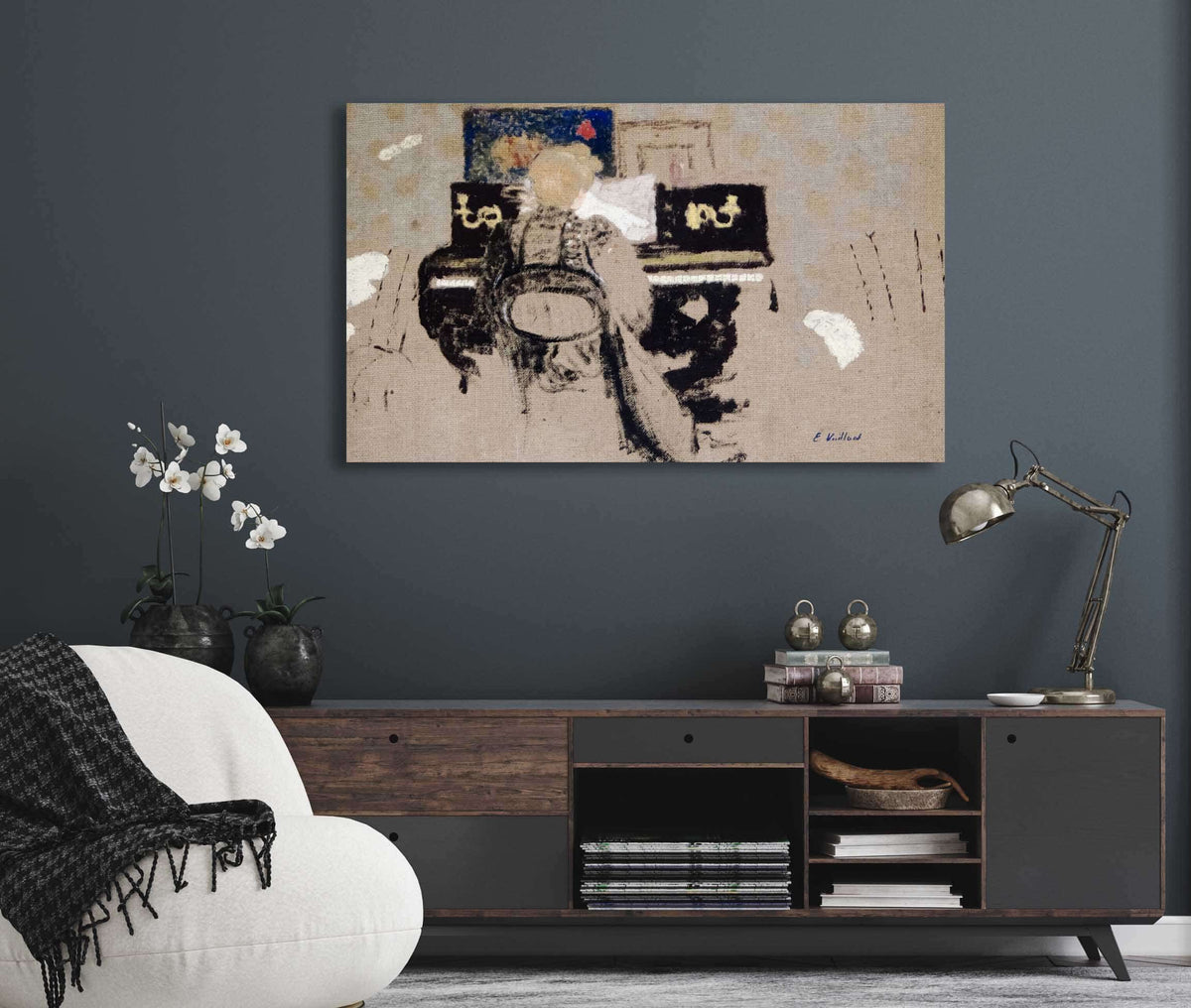 At The Piano by Edouard Vuillard