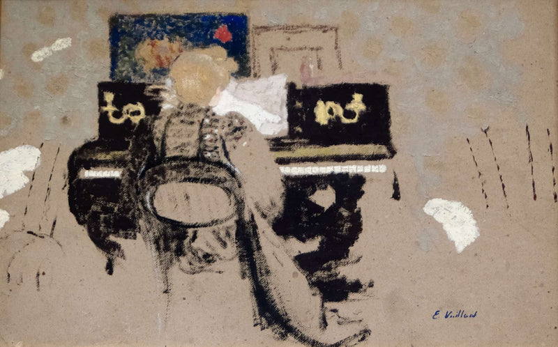 At The Piano by Edouard Vuillard