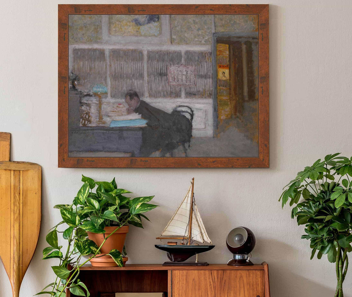 At The Revue Blanche Portrait Of Felix Feneon by Edouard Vuillard