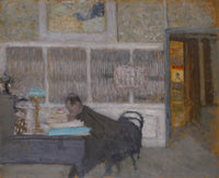 At The Revue Blanche Portrait Of Felix Feneon by Edouard Vuillard