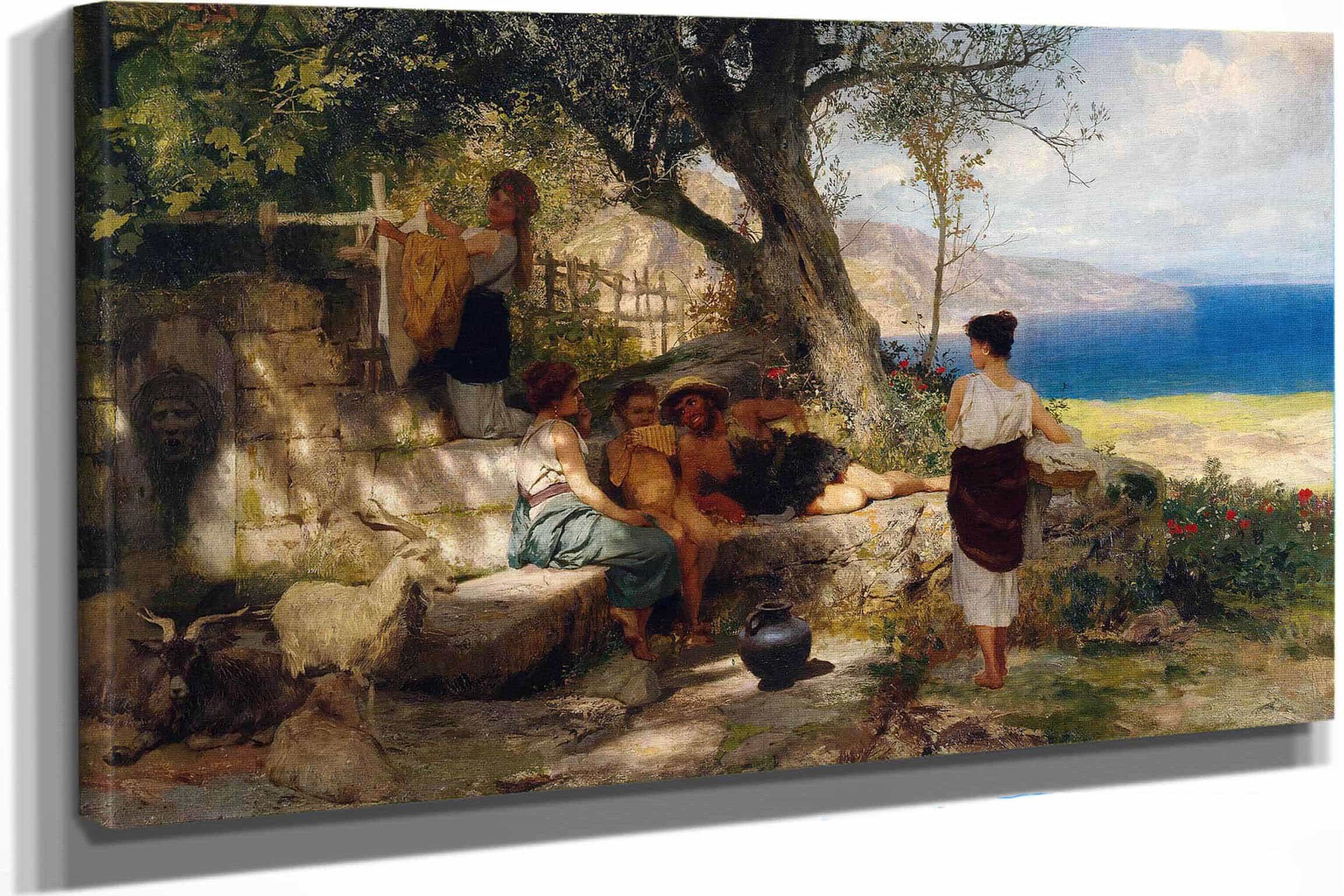 At The Spring Well by Henryk Siemiradzki