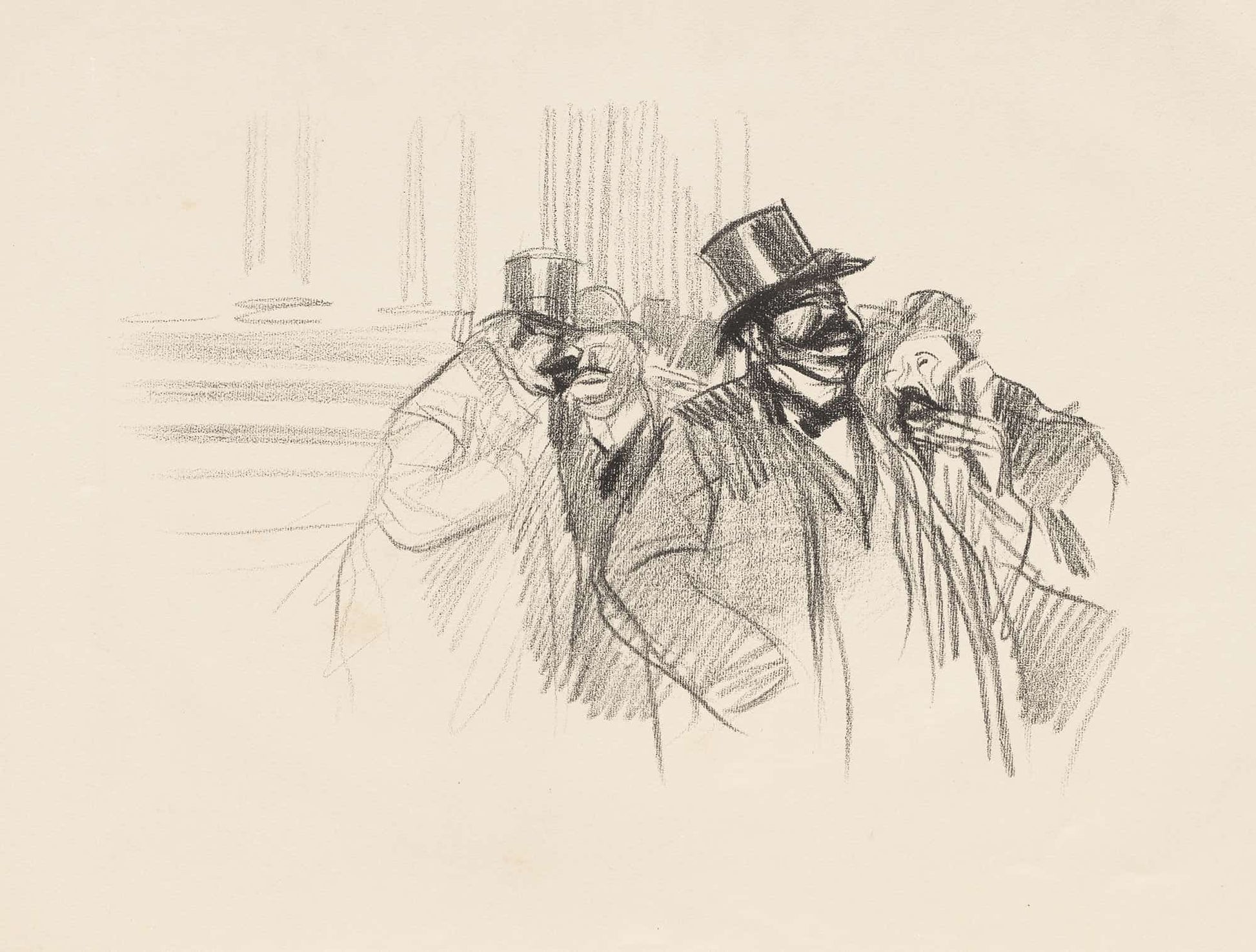 At The Stock Exchange by Jean Louis Forain