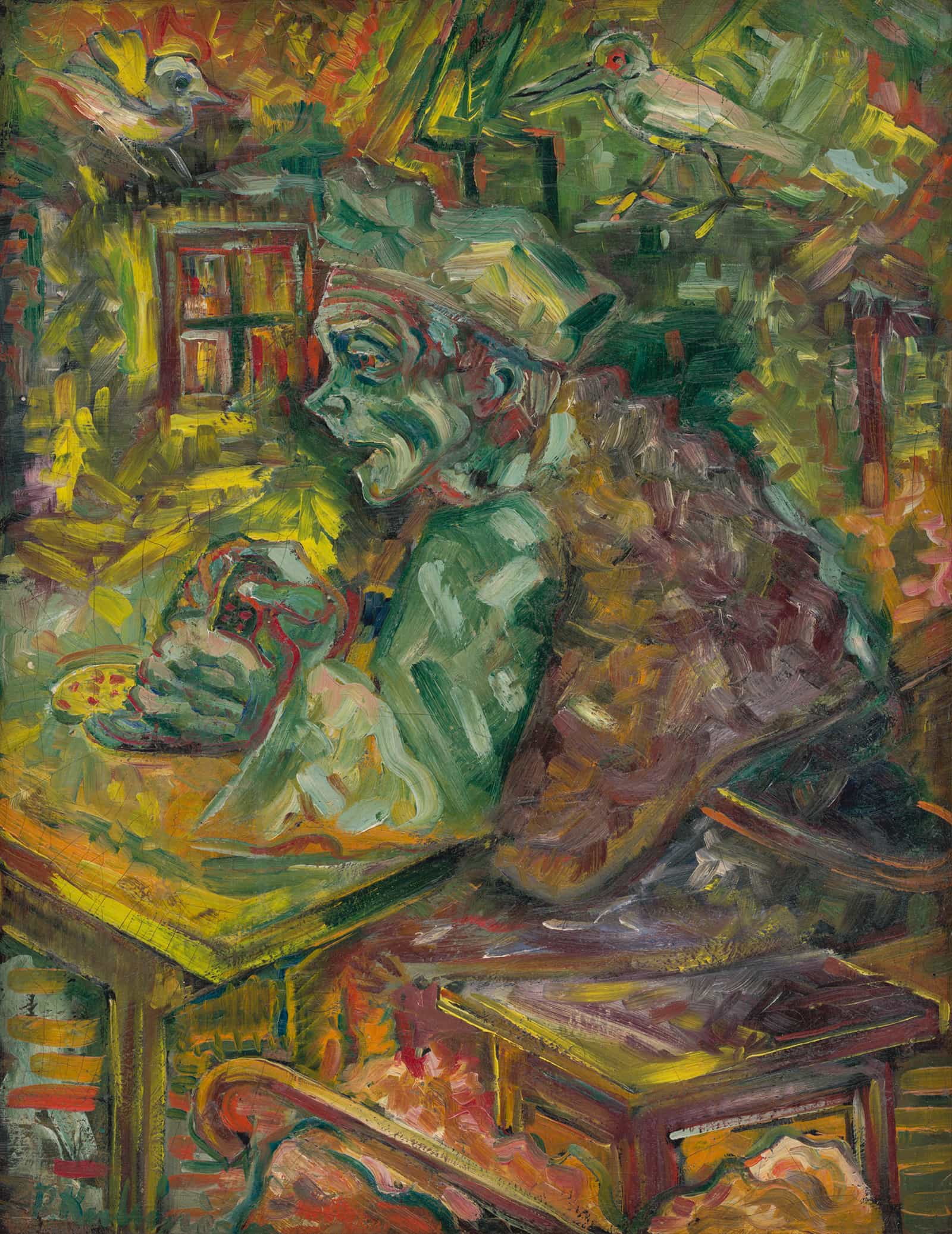 At The Table   by Arnold Peter Weisz Kubincan