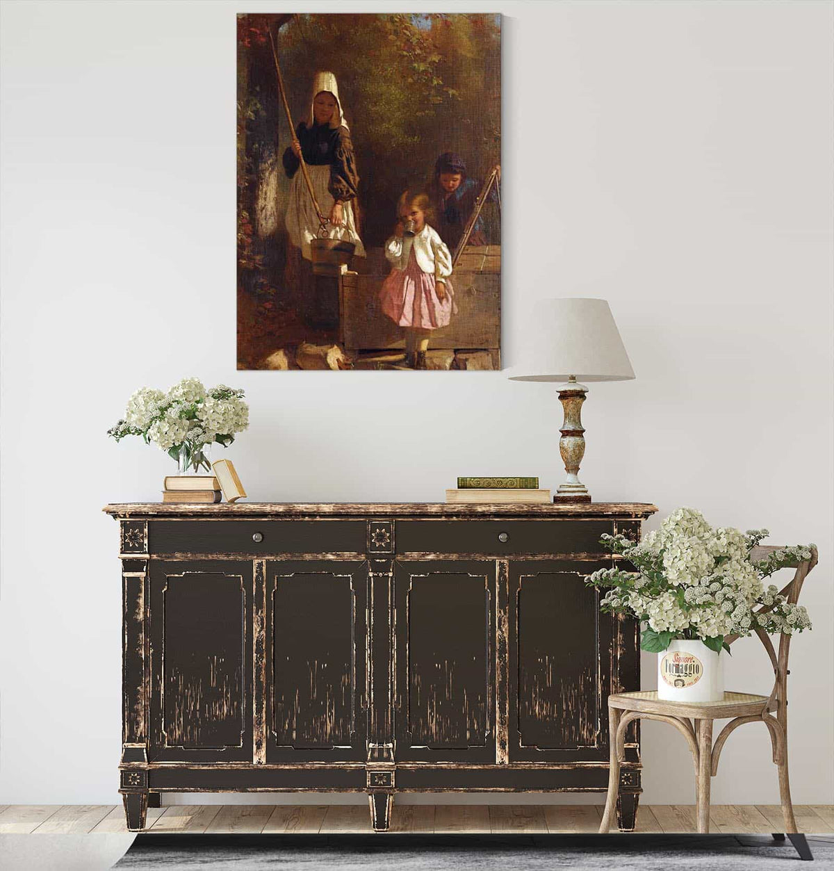 At The Well by John George Brown