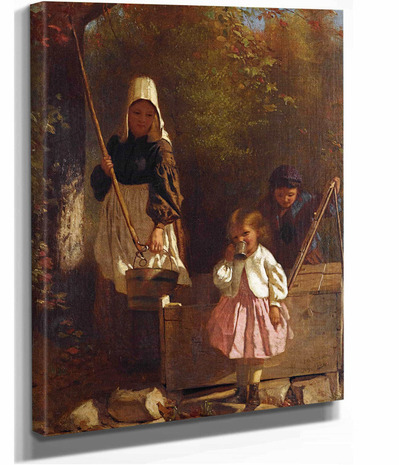 At The Well by John George Brown