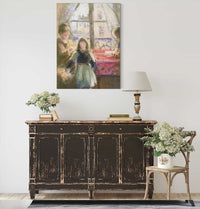 At The Window Rue Des Trois Freres   by Camille Pissarro