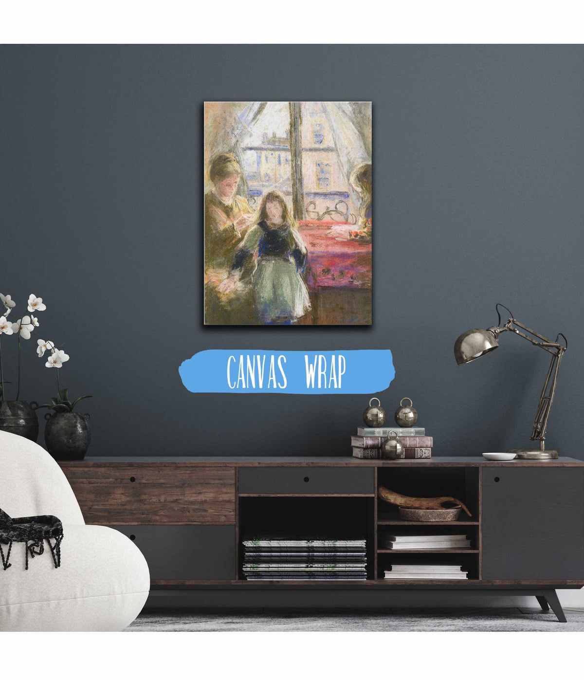 At The Window Rue Des Trois Freres   by Camille Pissarro