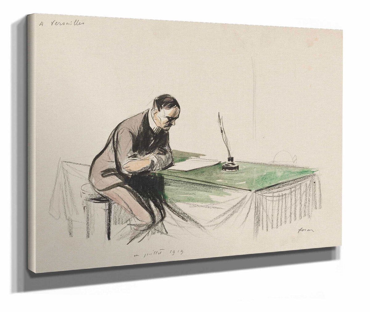 At Versailles July by Jean Louis Forain