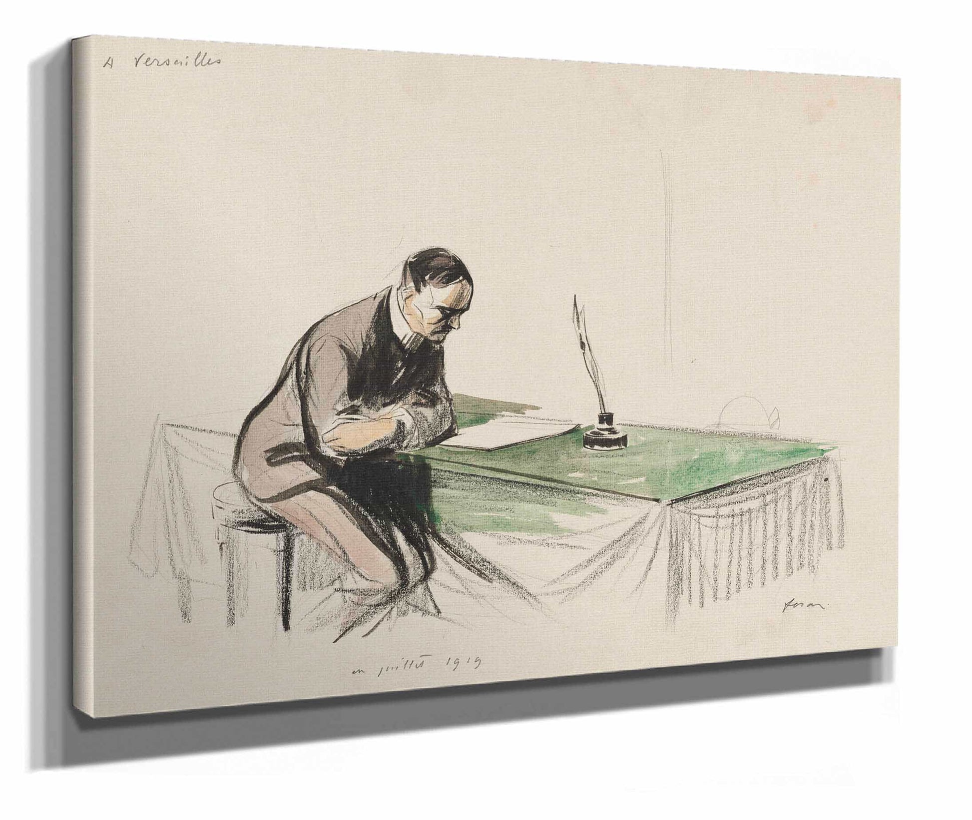 At Versailles July by Jean Louis Forain