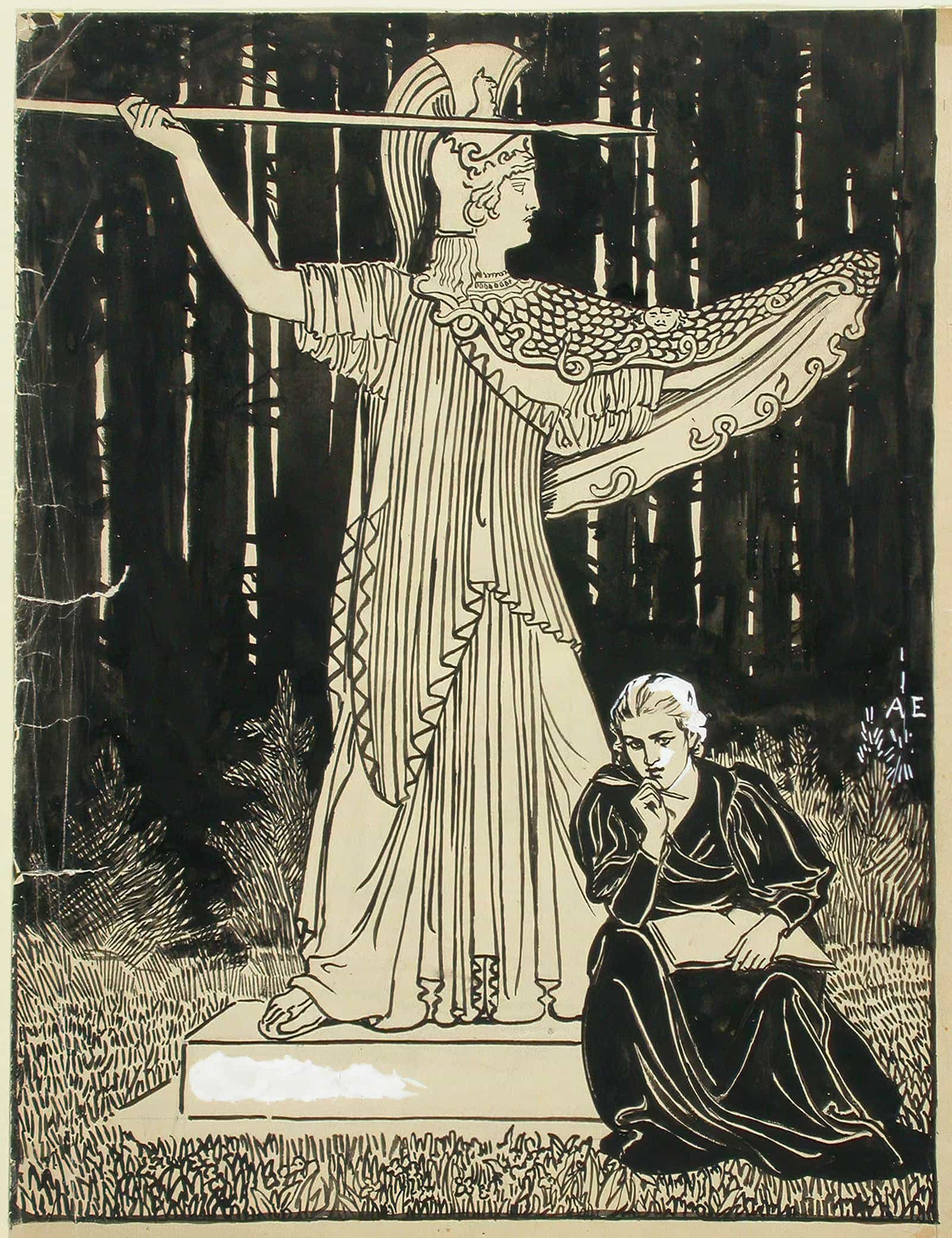 Ateneum Lehden Kansikuva Julkaisija Wentzel Hagelstam by Albert Edelfelt