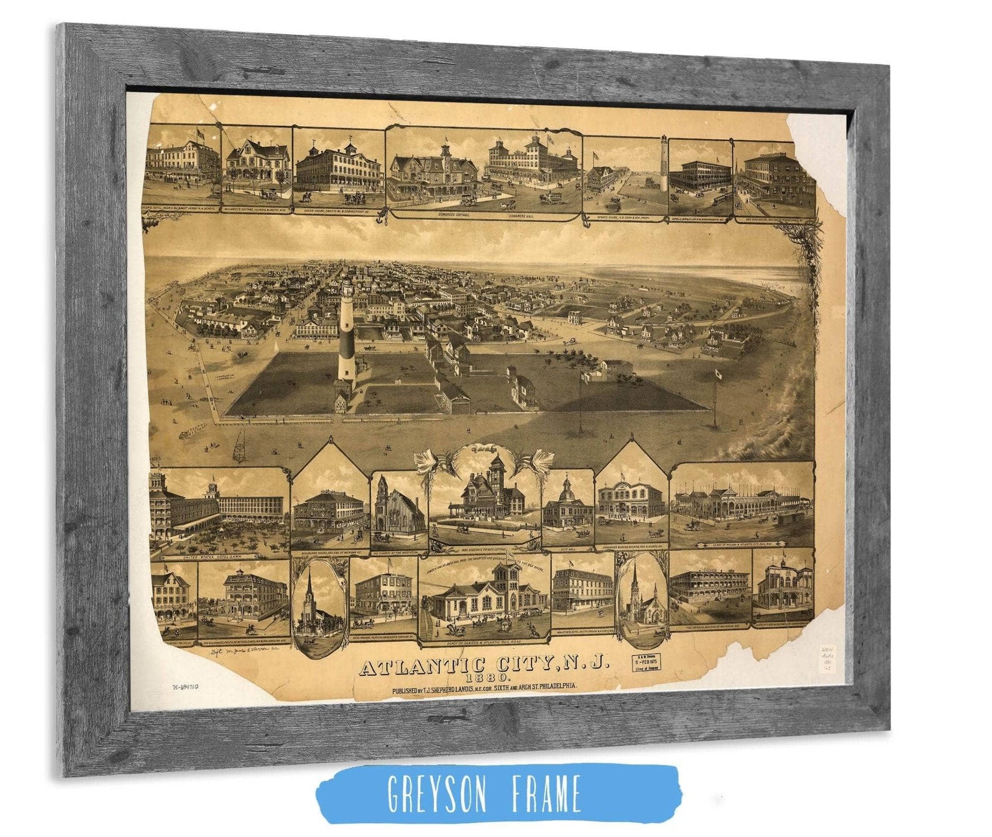 Atlantic City Nj 1880 State of New Jersey