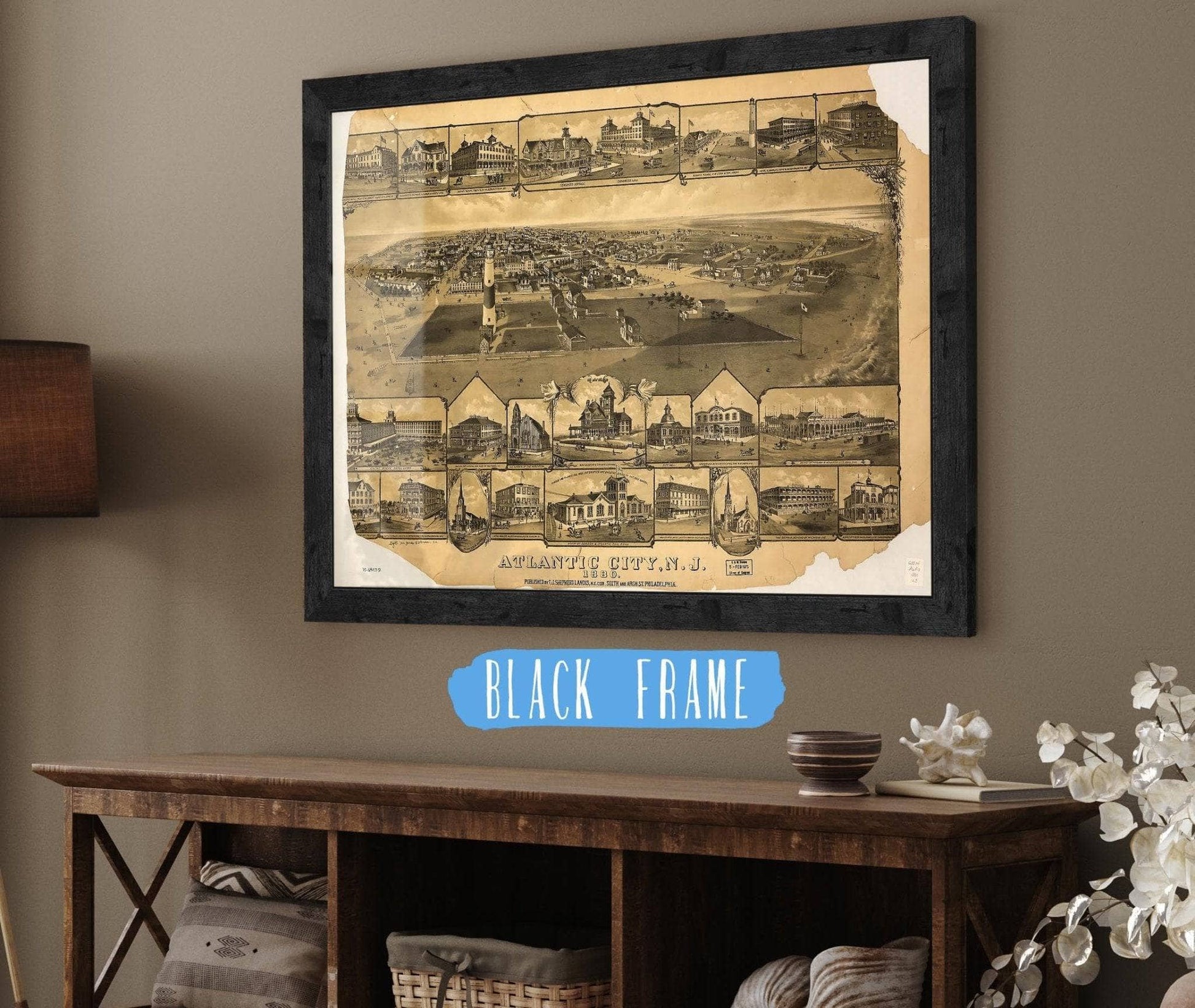 Atlantic City Nj 1880 State of New Jersey